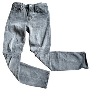 Agolde Gray Distressed Skinny Jeans Size 27